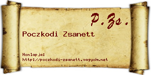 Poczkodi Zsanett névjegykártya